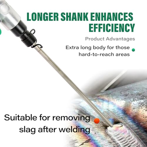Cincel neumático de punta para remover material incrustado y perforación con martillo 5
