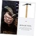 OSALADI Multi-function Portable Hammer for Shoe Repair Wooden Handle Slip Grip for and Craftsmen Practical Tool for Sole Installation and Leather Work