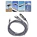 GLOGLOW 3 in 1 DC Power Cable, Greylong 3 Meter Extension Cord for Mini Dish Antenna, Type C Car Charger with Construction, RV, Trucks