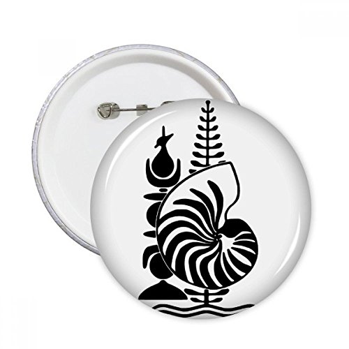 Badge de la Nouvelle-Calédonie : lot de 5 pins ronds taille XL pour customiser vos vêtements
