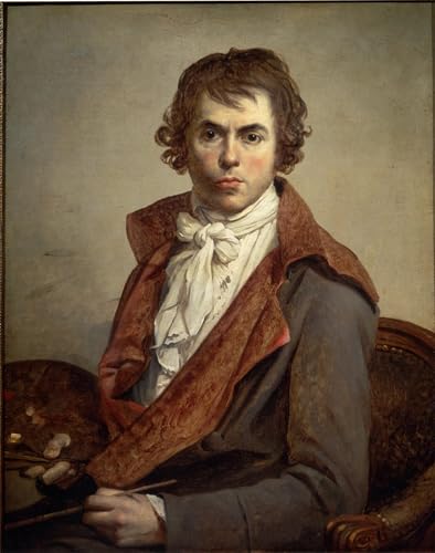 Toile Modern Jacques Louis David Autoportrait Peinture Huile Décoration Salon