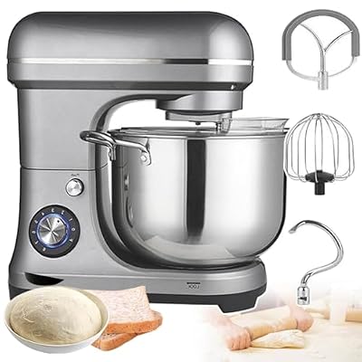 UWYTGF Stand Mixer 2000W, 10L Capacity, 8 Speeds, Dough Hook, Mixing Hook, Egg Beater, Ideal for Commercial Use in Bakeries and Restaurants
