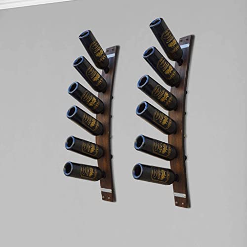Soporte para botellas de vino de madera para pared miniatura 5