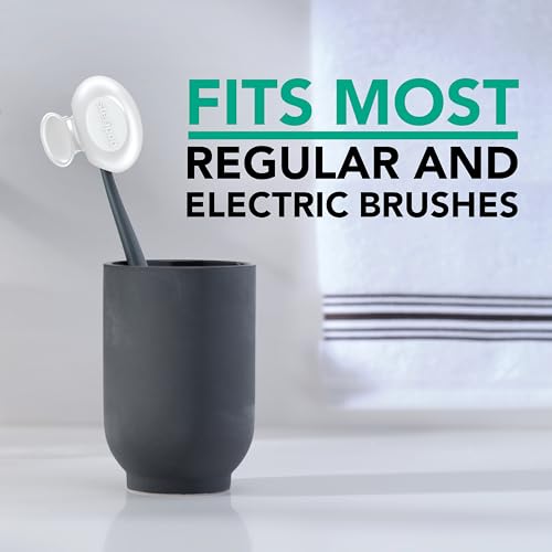 Steripod Clip-On Toothbrush Protector with Peppermint Essential Oil, Keeps Toothbrush Fresh and Clean, Fits Most Manual and Electric Toothbrushes, 1 Count - Thumbnail 3