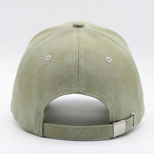Image of kill off Premium Men's Leather Baseball Cap with Embroidered Patch, Adjustable Fit, Lightweight Comfortable Casual Wear Hat