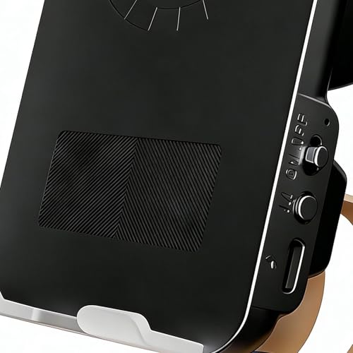 Soporte de teléfono con altavoz bluetooth y base de carga para mesa 7
