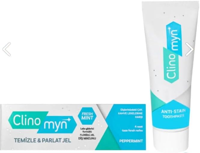 Clinomyn Temizle ve Parlat Diş Beyazlatan ve Parlatan Diş Macunu 75ML 2'li Set