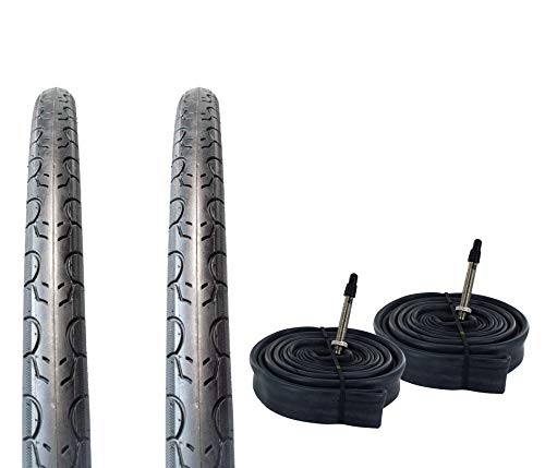 ZOL Bundle 2 Pack Velocita Road Tires and Tube 700x32C, Presta/French (60mm)