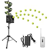 AETEREOS Electric Tennis Ball Dropping Machine Tennis Ball Feeder Tennis Machine Lightweight Tennis Serving Machine Frequency Adjustable for Pickleballs & Tennis Balls