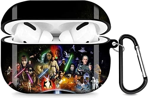 EEBMBMO Wars Airpods Pro Case Personalise Custom, Airpods Pro Case Cover Compatiable with Apple Airpods Pro Case (2019),Full Protective Durable Shockproof Drop Proof with Keychain Compatible, Black