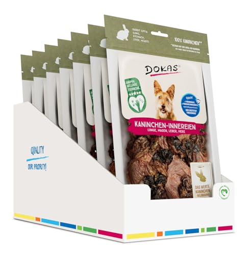 Dokas Kaninchen-Innereien | 7X 100g Hundesnack