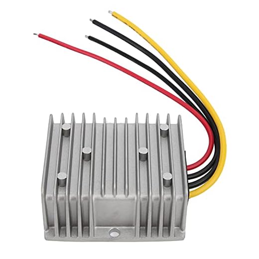 Conversor de Energia à Prova D'água 12V a 13,8V 25A para Regulador de Monitoramento de Carro, Dissipador de Calor de Liga de Alumínio Com Melhor Dissipação de Calor, Capacitor