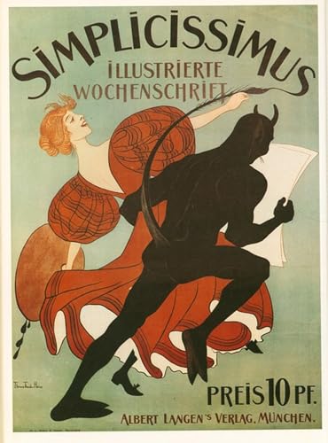 Affiches et Impressions Couple Regardant l'Avenir Theodor Heine Toile