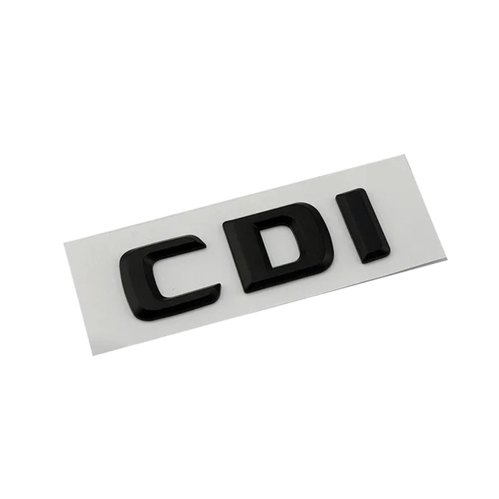 OVARIA ABS Black Chrome 3d Letters For Car Trunk Badge Fit For Mercedes Benz C200 C320 C220 W204 W205 W206 Letters Emblem Sticker Accessories(CDI Glossy Black29g)