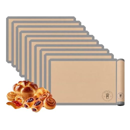 Professional Silicone Baking Mats Set of 10