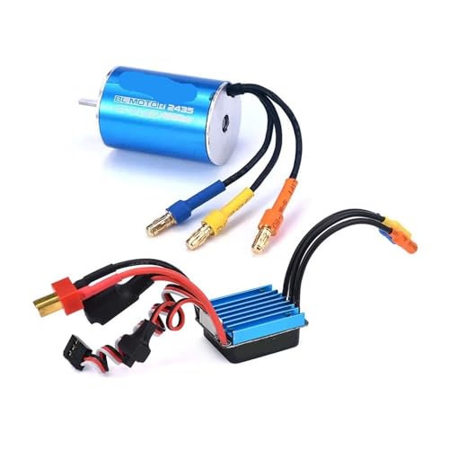 Moteur sans balais 2435 6100KV avec ESC 25A pour voiture RC 1/16 et 1/18