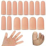 14 Pcs Silicone Finger Protectors, Gel Finger Cots Finger Guard for Trigger Finger, Finger Arthritis