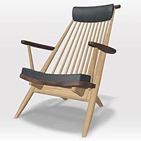 Amazon.co.jp: CIVIL イージーチェア (ウォールナット+オーク