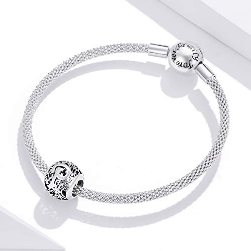 Vinwos Letter P Silver Alphabet Charms Beads For Women 925 Sterling Silver Jewelry Fit Snake Chain Brand Bracelet Necklace #TOP4