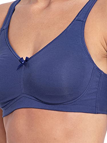 Image of Jockey FE41 Women Wirefree Non Padded Super Combed Cotton Elastane Stretch Full Coverage Everyday Bra with Concealed Shaper Panel