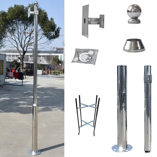 Poteau pour caméra de sécurité extérieure grand angle de 3,5m résistant aux intempéries