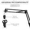 RockJam MS050 Microphone Stand Microphone Scissor Arm Stand Compact Mic Stand made of Durable Steel #2