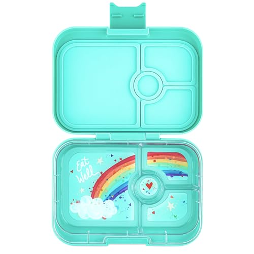 Yumbox Panino Leakproof Bento Lunch Box Container for Kids & Adults (Miami Aqua Rainbow)