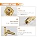 2PCS Car Tire Chuck - Heavy Duty Brass Screw on Tire Air Chuck with 1/4'' NPT Thread - Tire Inflator Nozzle Twist-on Chucks for Tire Inflator Gauge Compressor Accessories