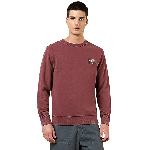 Image of Wrangler Men's Back Print Black Sweatshirt (Regular)