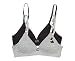 trimfit Big Girls' Lightly Lined Wirefree Cotton Bra (Pack of 2), Grey Scotty/Black, 34A