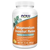 NOW Foods Supplements,powder Magnesium Inositol Relax, Nervous System Support*, Fizzy Lemonade Flavor, 16-Ounce