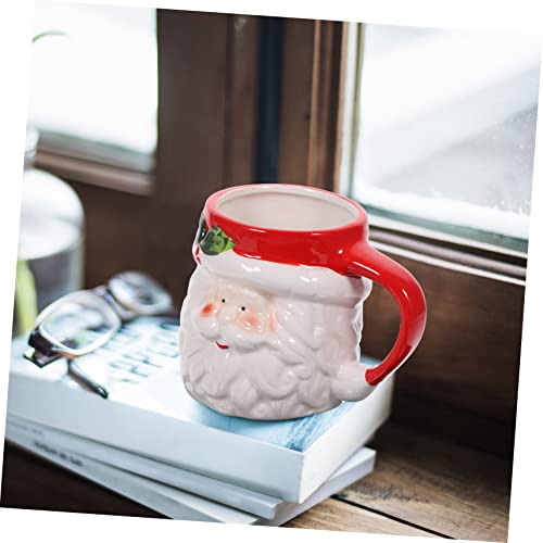 Cabilock 1 Peça Caneca De Cerâmica De Natal Xícara De Café De Cerâmica Canecas De Natal Vintage Papa