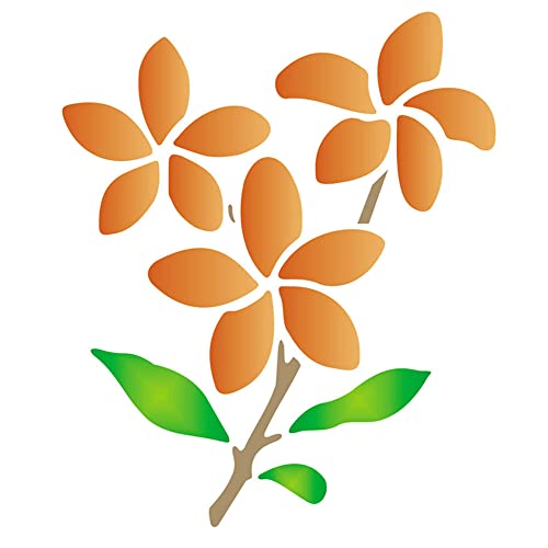 Stencil de Plástico para Pintura OPA 15 x 20 cm - 171 Flor III