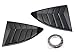 iJDMTOY Left/Right Gloss Carbon Fiber Finish Racing Style Rear Side Window Scoop Air Vent/Louver Shades Compatible with 2013-2021 Scion FR-S Subaru BRZ and Toyota 86