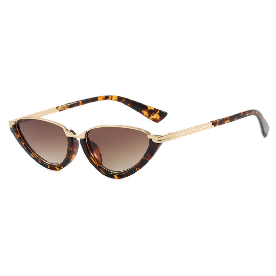 Gafas de sol retro pequeñas tipo ojo de gato para mujer, gafas de sol de lujo para exteriores, gafas de conducción UV400, gafas de moda para mujer
