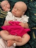 Abenduot 18inch/45cm Loulou Can Open Mouth Realistic Silicone Baby Dolls Full Body Anatomically Correct Newborn Girl Dolls