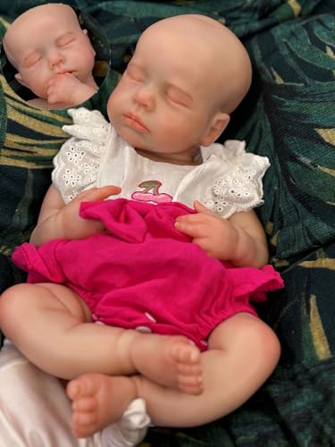 Muñeca de silicona bebé Reborn de 18 pulgadas peso real miniatura 1