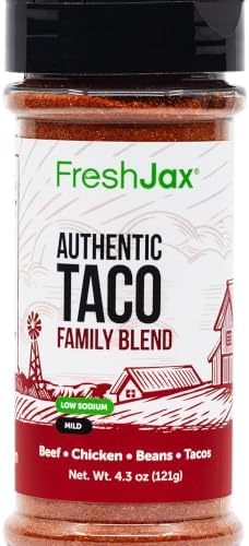 Authentic Taco Family Blend, FreshJax Tex-Mex Seasoning for Burrito Nacho
