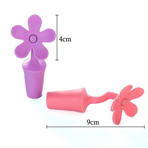 Rolha de silicone multiuso para vinho em forma de girassol da Honbay, perfeita para bebidas de champ