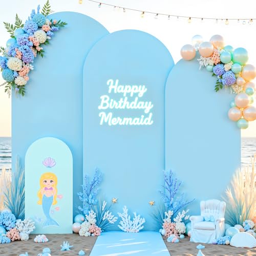 Baby Blue Arch Cover 3 Set - 6.6FT, 7.2FT, 8FT