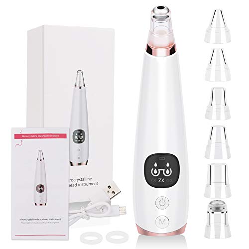 Mitesserentferner Sauger Porenreiniger,OVAREO Vakuumsauger Mitesser Entferner [2020 Verbesserte] USB Aufladung 6 Einstellbarer Saugkraft Pickelsauger Elektrisch für die Gesichtshautbehandlung Cover