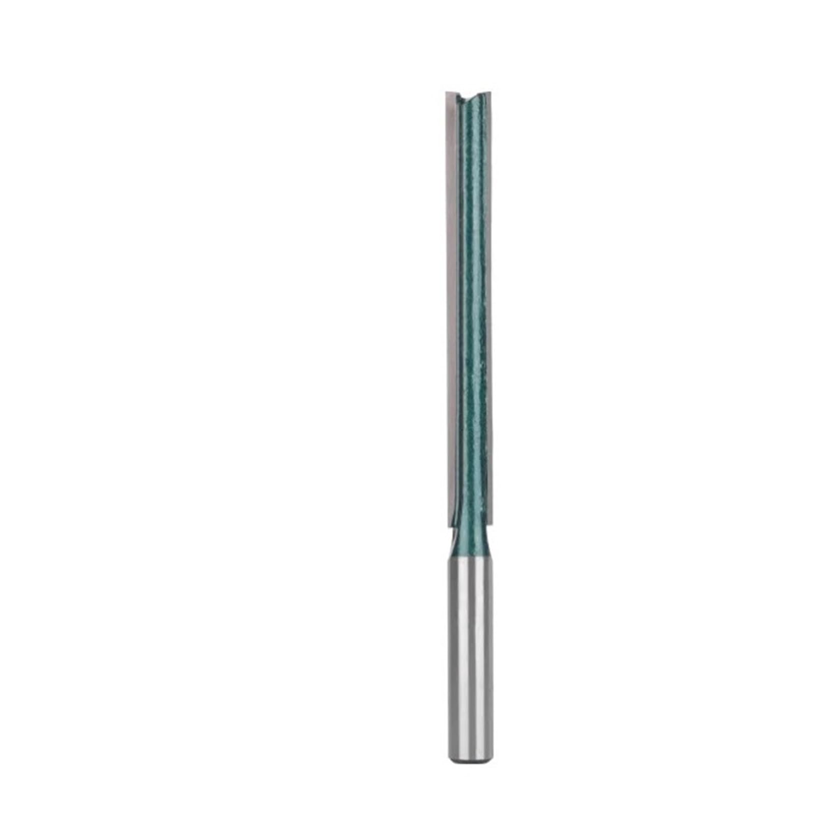 Fresa de carpintería verde, vástago 8MM y 12MM, fresa for cara madera, extremo carburo, 1 ud(8x8x76)