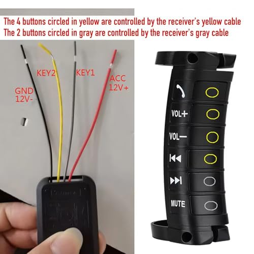 Mando portátil de salpicadero inalámbrico compatible con sedán y caravana 7