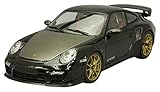 Typ: Fertig konfektioniert Minichamps Maßstab 1: 18 Porsche 911 (997 II) GT2 RS 2011 (schwarz mit Gold Räder)