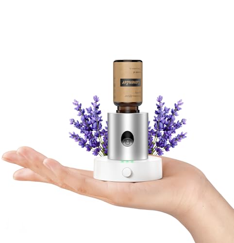 Olxasw Portable Waterless Essential Oil Diffuser with Lavender
