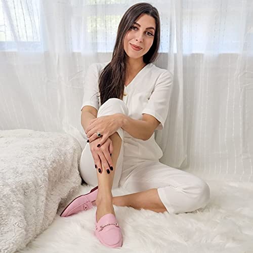 Image of JENN ARDOR Loafers for Women Flats Shoes Womens Penny Loafers Slip On Pointed Toe Comfortable Office Work Driving Flats Fashion Dress Shoes for Women