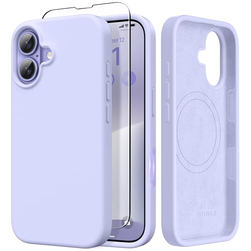 Coque en silicone GONEZ lilas antichoc avec revêtement doux