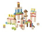 Jeujura - Blocs de Construction 80 Pièces - Jeu Enfant dès 18 Mois - 8258