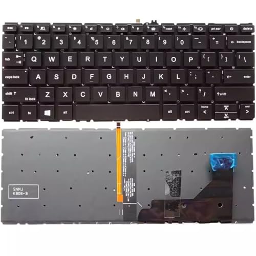 �m�[�g�p�\�R���̃L�[�{�[�h�ɓK������ HP EliteBook X360 830 G7 M03902-001 �o�b�N���C�g�t���A�����J�p�ꃌ�C�A�E�g��
