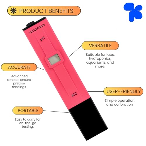 Image of AMPEREUS Digital TDS & pH Meter | Water Quality Tester for Home, RO, Aquarium & More | Accurate Water Purity, pH Level & TDS Checker for Reliable Testing